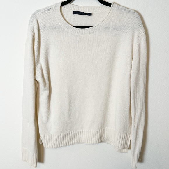 Jenni Kayne Everyday Sweater Cream Off White Wool Cashmere Small - Picture 3 of 8